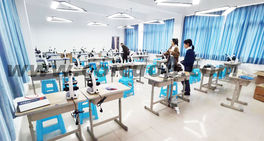 热烈祝贺！重庆某“七龙珠”中学显微镜实验室